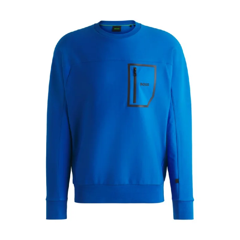 Sweatshirt with decorative reflective print Elegant Men's Cashmere