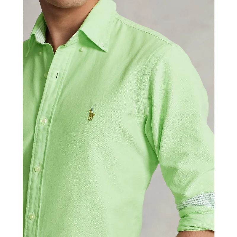 Oxford Shirt - Oasis Green Minimalist Men's Casual 