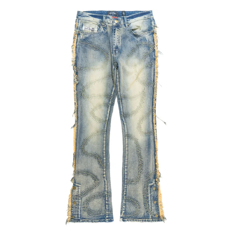 F1737 Cashay 2024 Stacked Jeans -  Dirt Polished Men's Silk