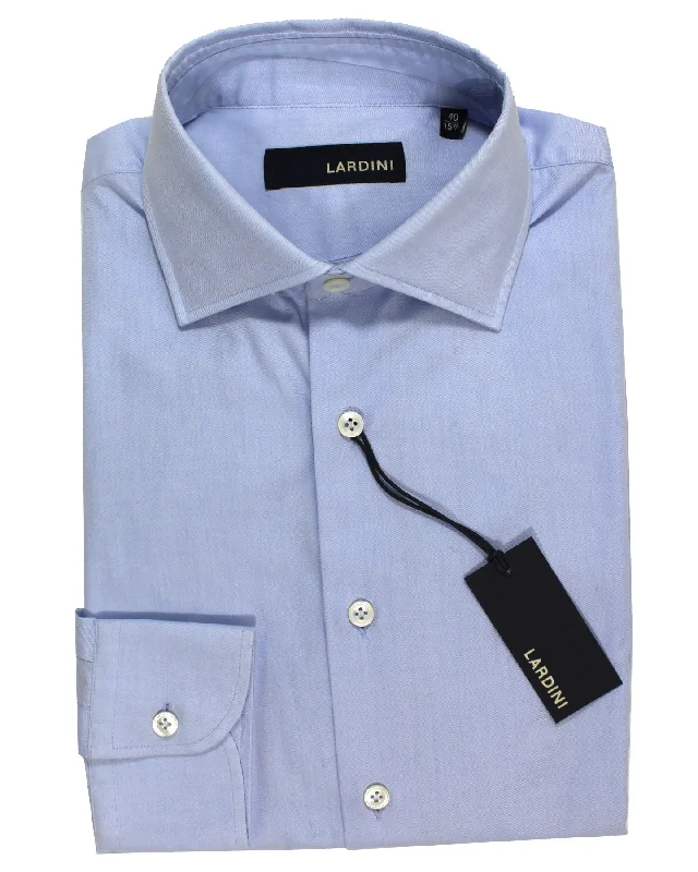 Lardini Dress Shirt Blue - Spread Collar 41 - 16 Artistic Men's Hand