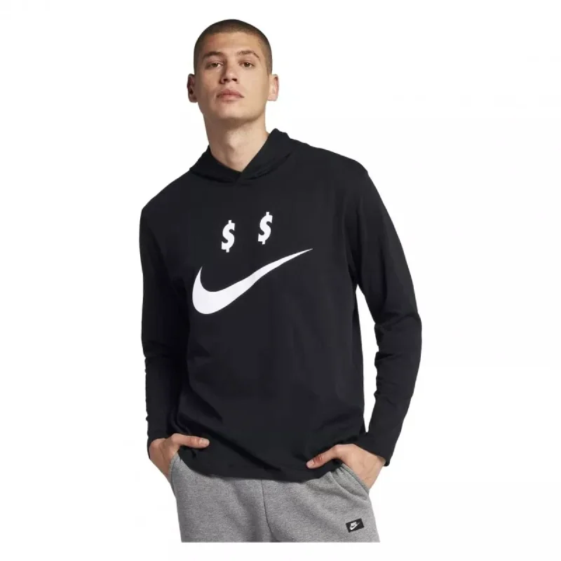 Nike Sportswear Money Hoodie Black/White  AO8055-010 Men's Business