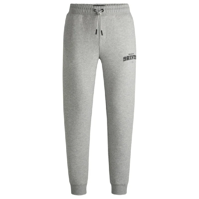 BOSS x NFL signature-tape tracksuit bottoms with special branding Confident Men's High