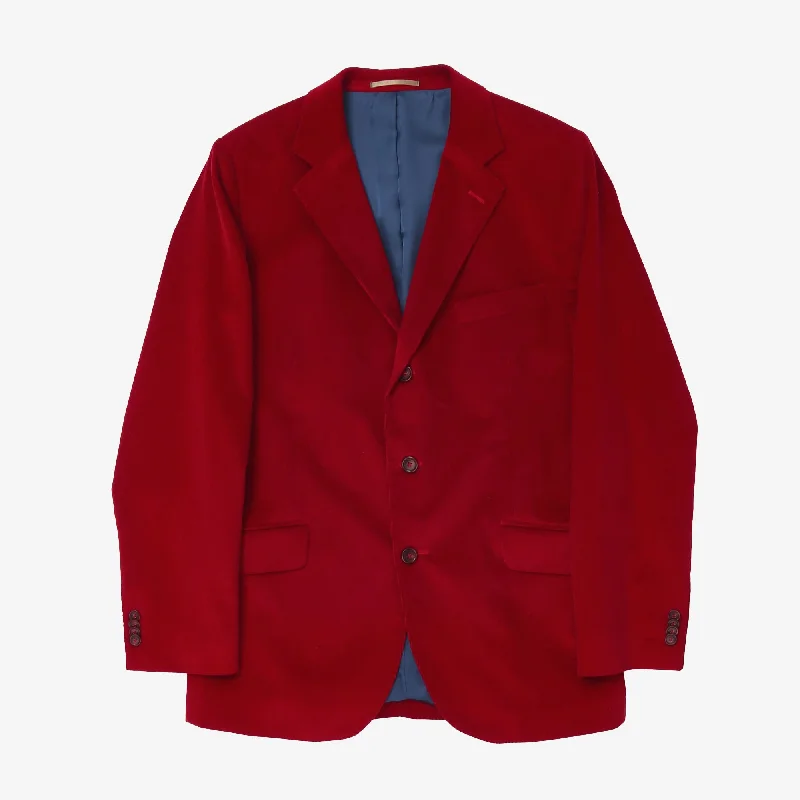 Vintage Corduroy Blazer Refined Men's Velvet