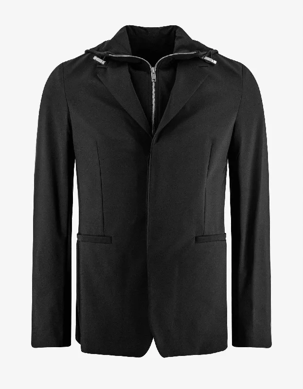 Givenchy Black Blazer with Removable Waistcoat Artistic Men's Hand