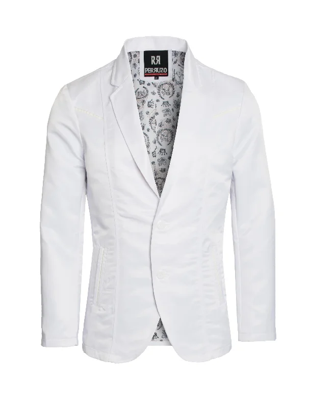 Men's Sport  Blazer  White 9005 Relaxed Men's Australian 