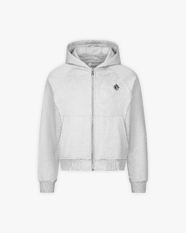 INSIDE OUT ZIP HOODIE LIGHT GREY Youthful Men's Pop