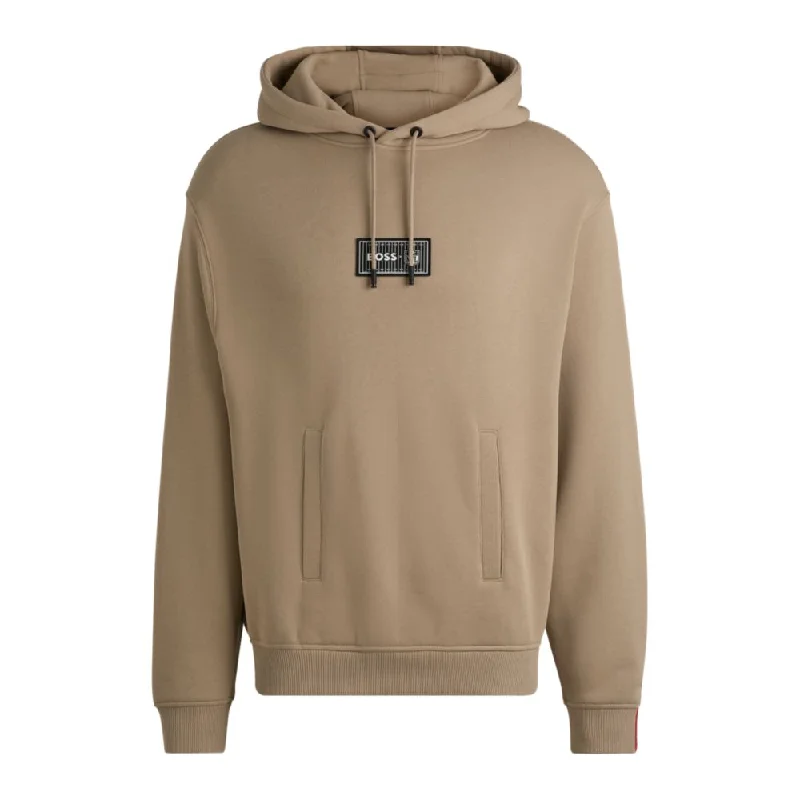 BOSS x NFL cotton-terry hoodie with special branding Cozy Men's Sherpa