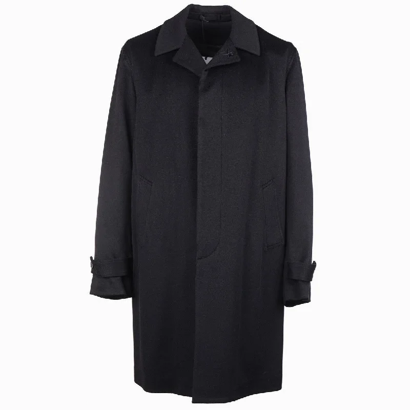 Lardini Soft Brushed Cashmere Overcoat Cool Men's Distressed