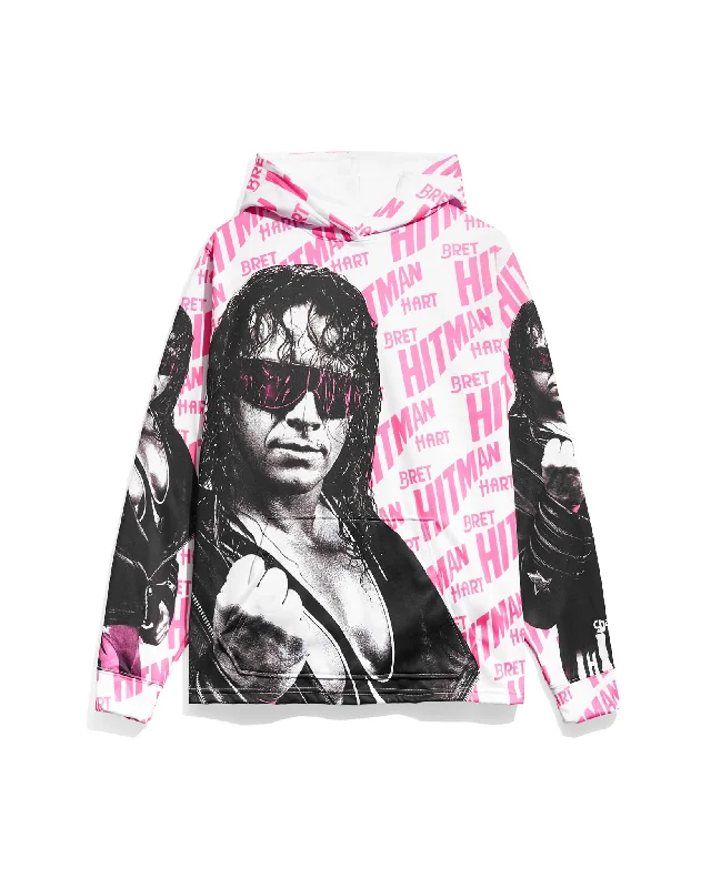 Bret Hart Big Face AOP Hoodie Street