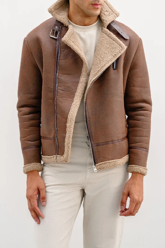 SUEDE SHEARLING JACKET Youthful Men's Pop