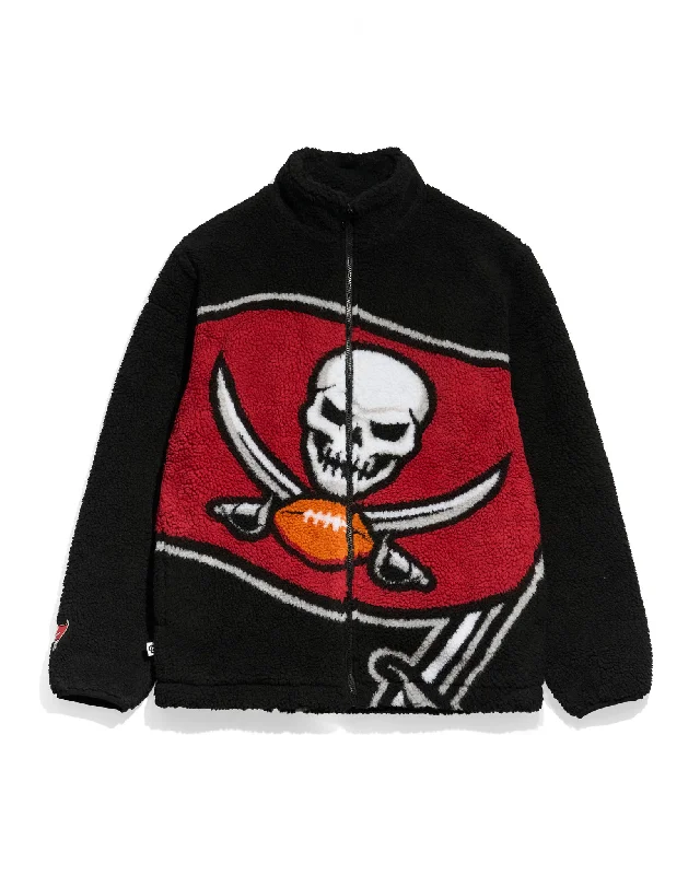 Tampa Bay Buccaneers Big Logo Sherpa Jacket Elegant Men's Cashmere