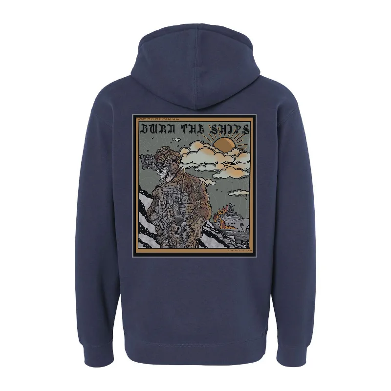 Burn The Ships Hoodie Cool Men's Skate