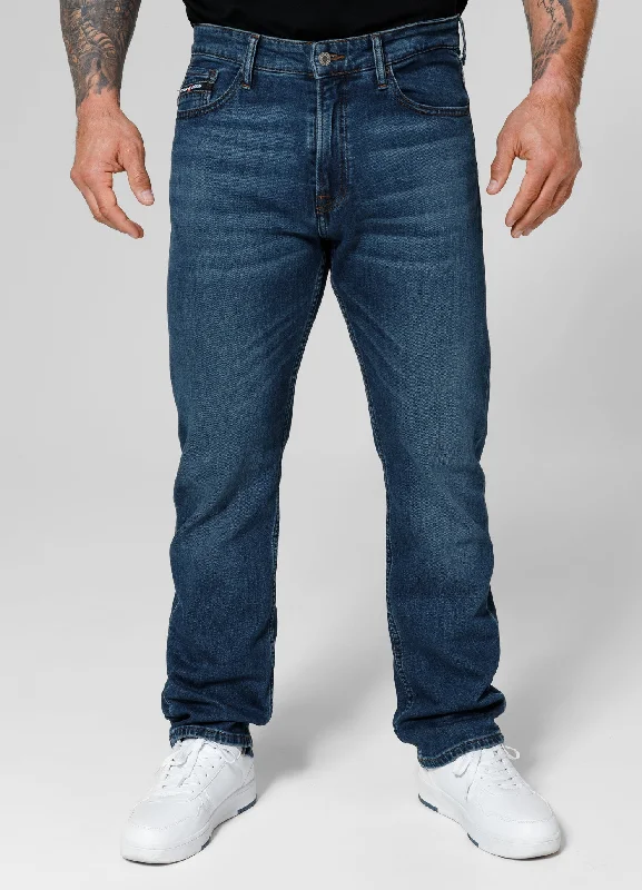 HIGHLANDER Long Navy Wash Jeans Tailored