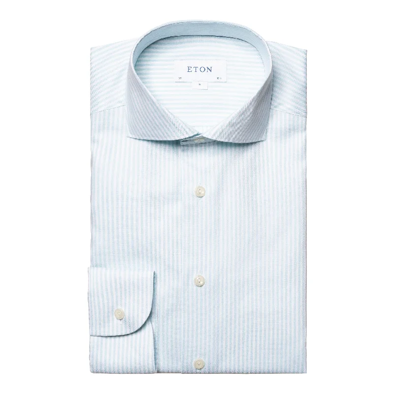 Slim Fit - Striped Shirt Elegant Men's Cashmere