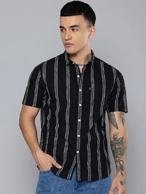 Men's Printed Slim Fit Shirt Luxurious Men's High