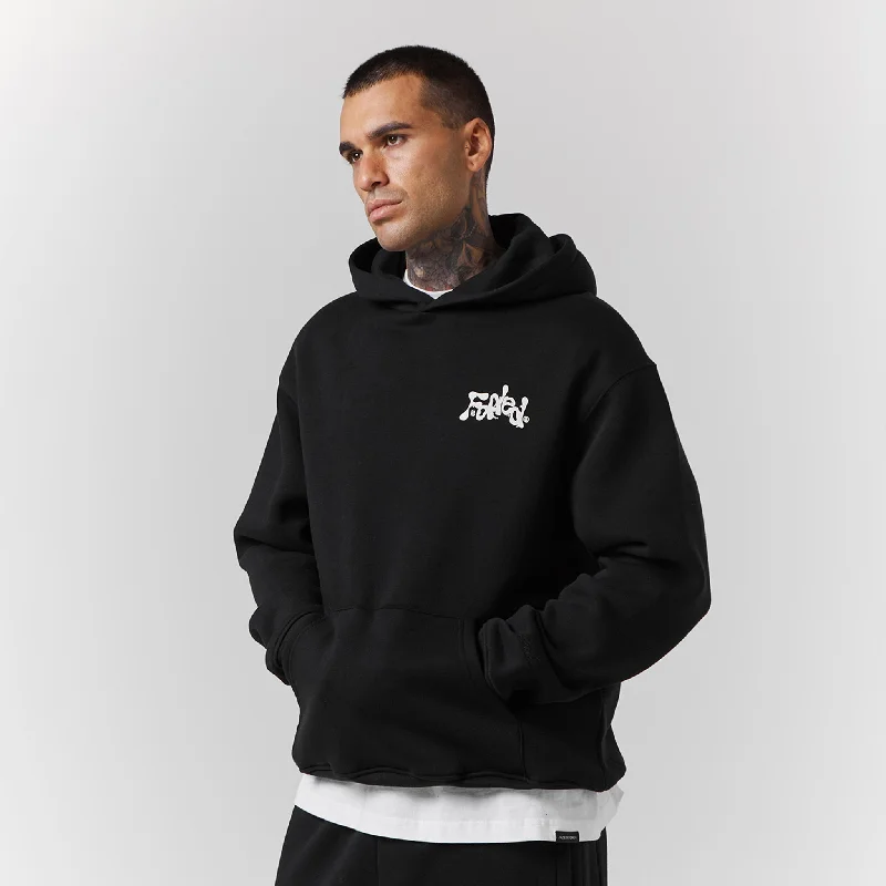 Liquid Hoodie | Black Cozy Men's Winter