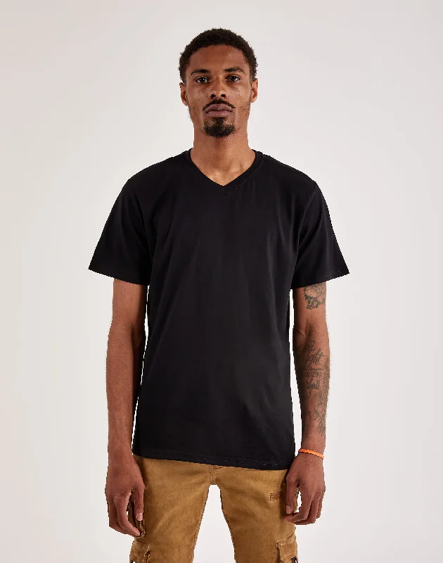 Luxe T Fitted V-Neck Tee Sleek Men's Contemporary 