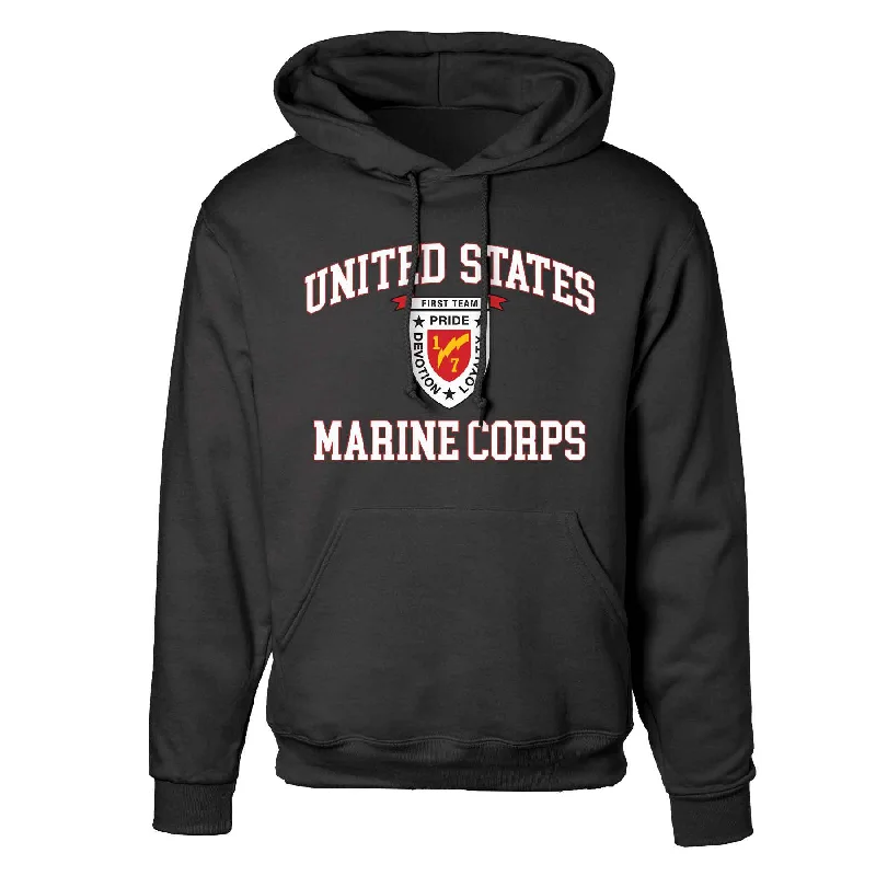 1st Battalion 7th Marines USMC Hoodie Business