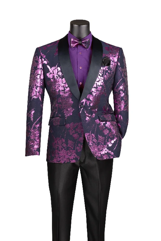 VincI BSF-19 Single Breast Blazer Lavander Adventure