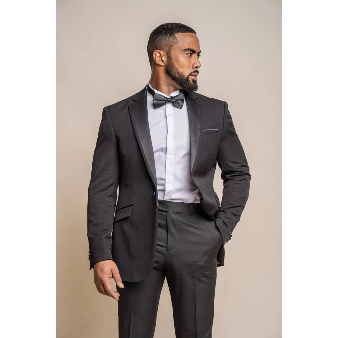 Tux - Men's Black Classic Tuxedo Blazer Bold Men's Statement