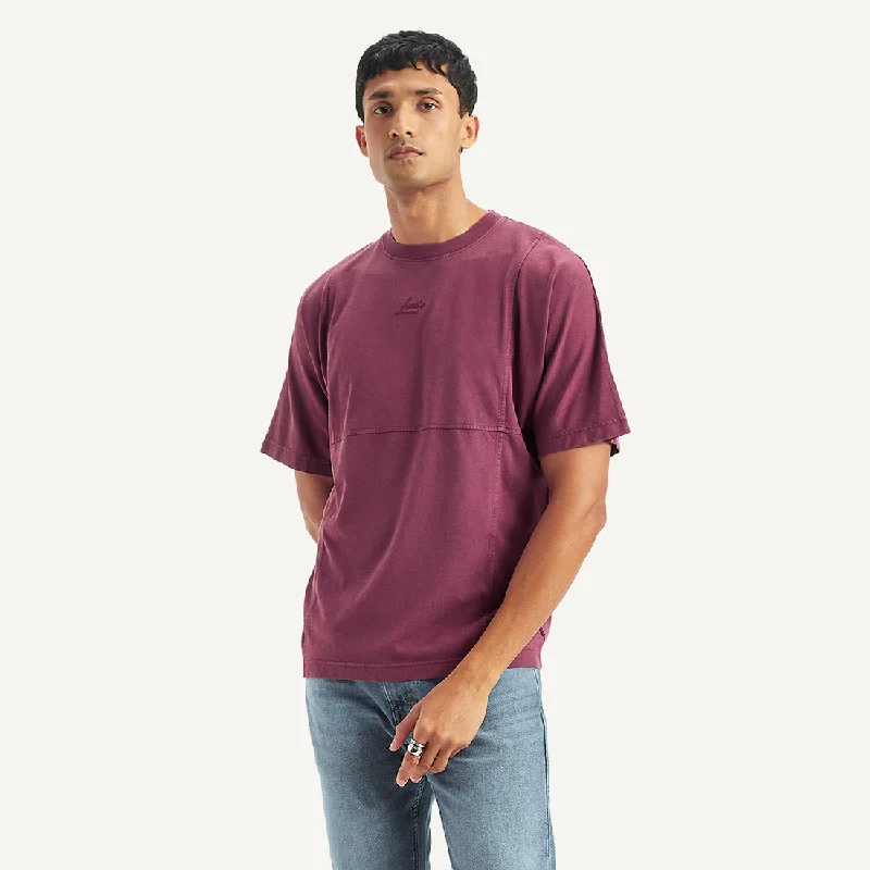 Men's Solid Regular Fit T-shirt Earthy Men's Hemp