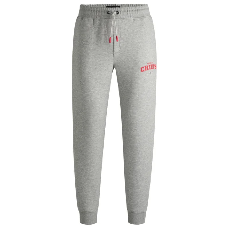 BOSS x NFL signature-tape tracksuit bottoms with special branding Confident Men's Power