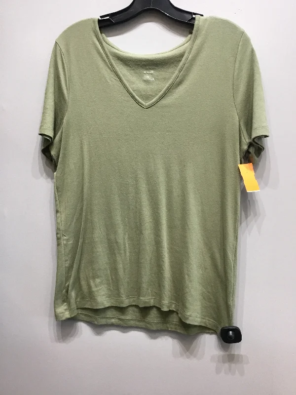 Top Short Sleeve Basic By A New Day  Size: L Cool Men's Distressed