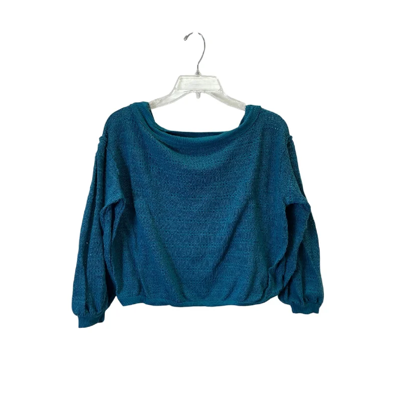 Top 3/4 Sleeve Basic By Free People In Teal, Size:Xs Refined Men's Hand