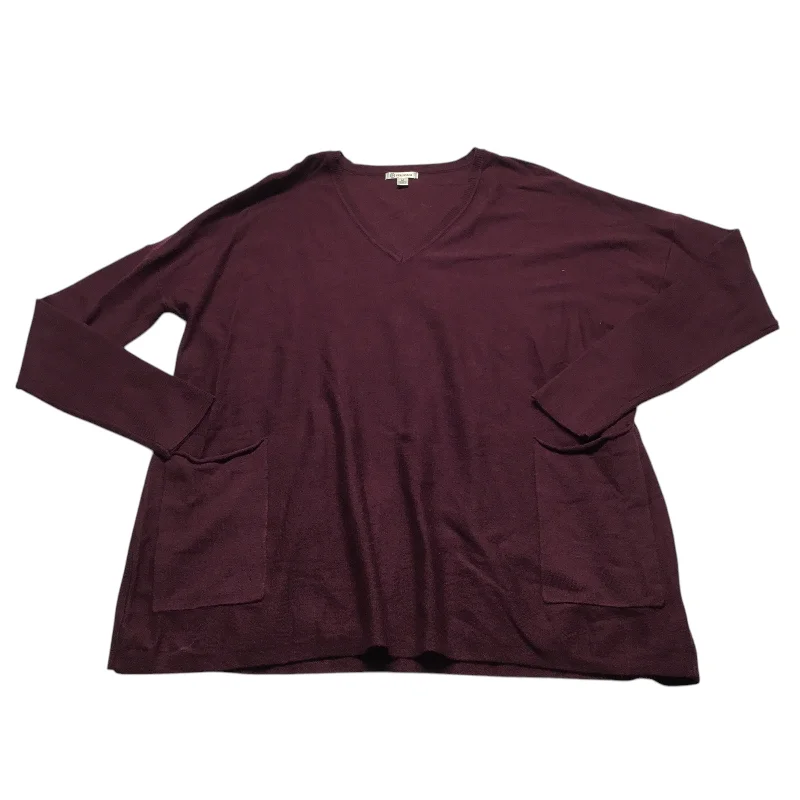 Top Long Sleeve By Versona In Purple, Size: M Laid