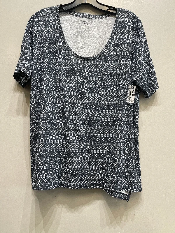 Top Short Sleeve Basic By Loft  Size: L Beach