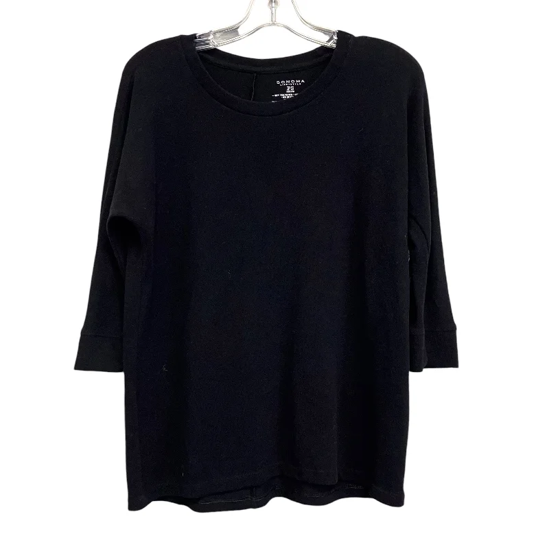 Top Ls Basic By Sonoma In Black, Size:Sp Refined Men's Velvet