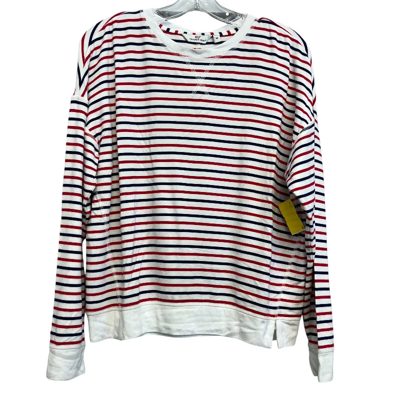 Top Ls By Vineyard Vines In Striped Pattern, Size:M Confident Men's High