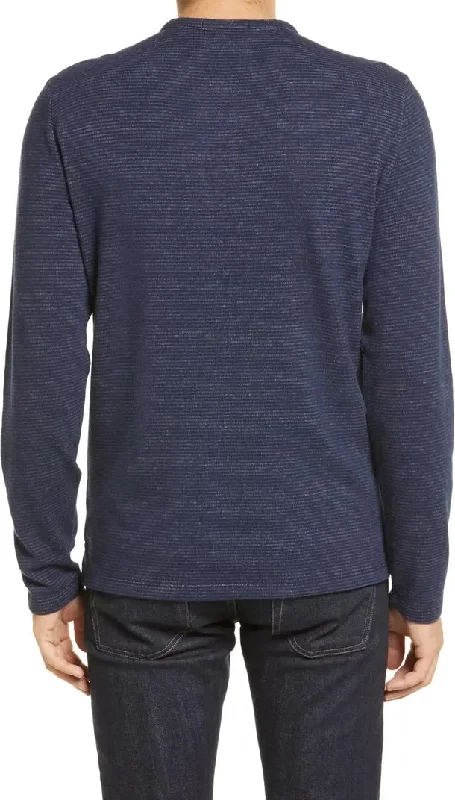 BRENTON ZIP HENLEY - NAVY Trendy Men's Bucket