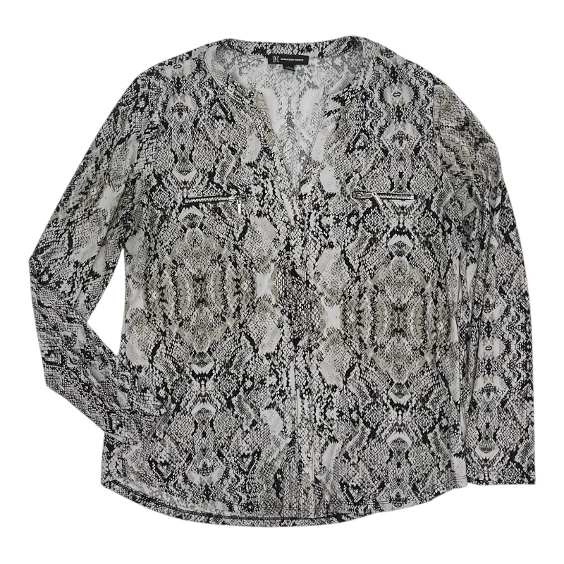 Top Ls By Inc In Snakeskin Print, Size:L Vacation