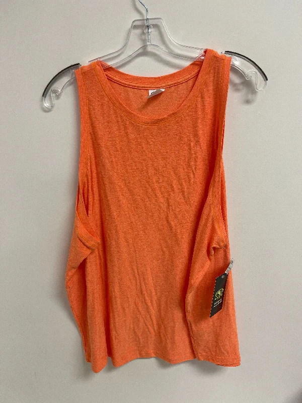 Athletic Tank Top By Athletic Works In Orange, Size: 3x Elegant Men's Cashmere