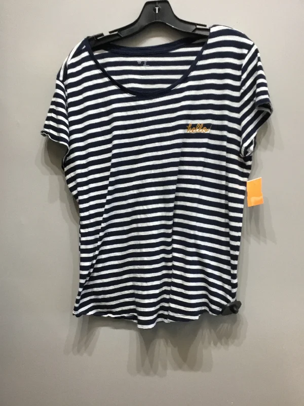 Top Short Sleeve Basic By Gap  Size: L Tailored