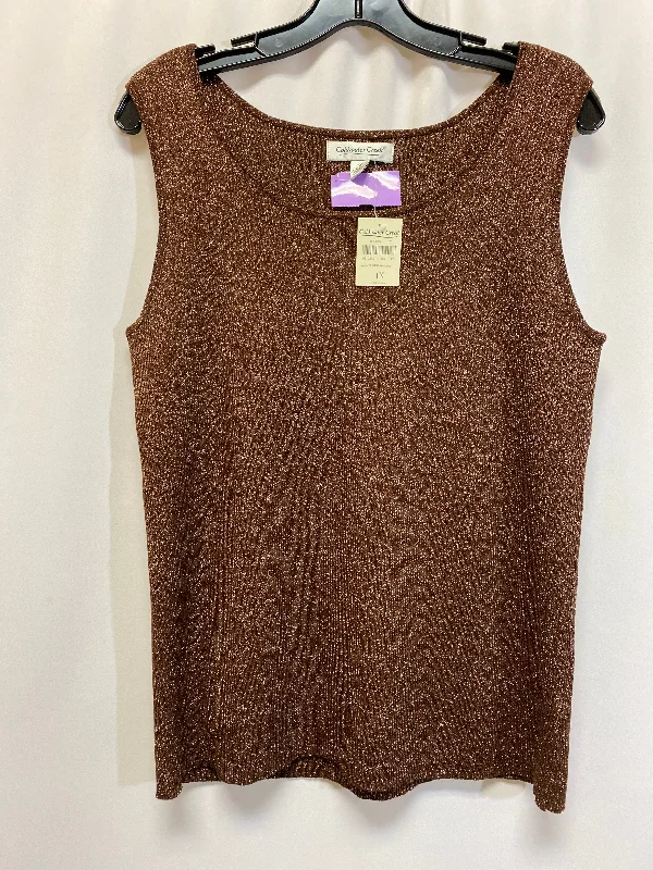 Bronze Tank Top Coldwater Creek, Size 1x Sporty Men's Athleisure 