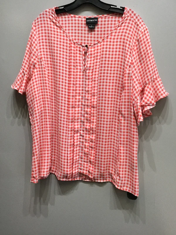 Top Short Sleeve By Liz Claiborne  Size: Xl Trendy Men's Oversized