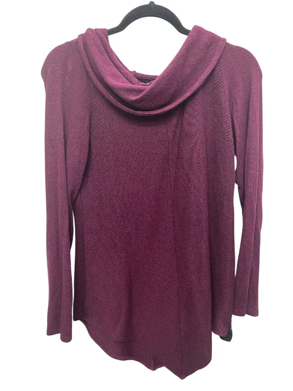 Top Long Sleeve By A Byer In Purple, Size: L Unique Men's Upcycled