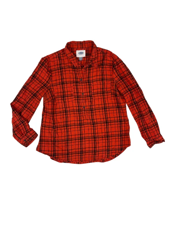 Top Long Sleeve By Old Navy In Red, Size: L Laid