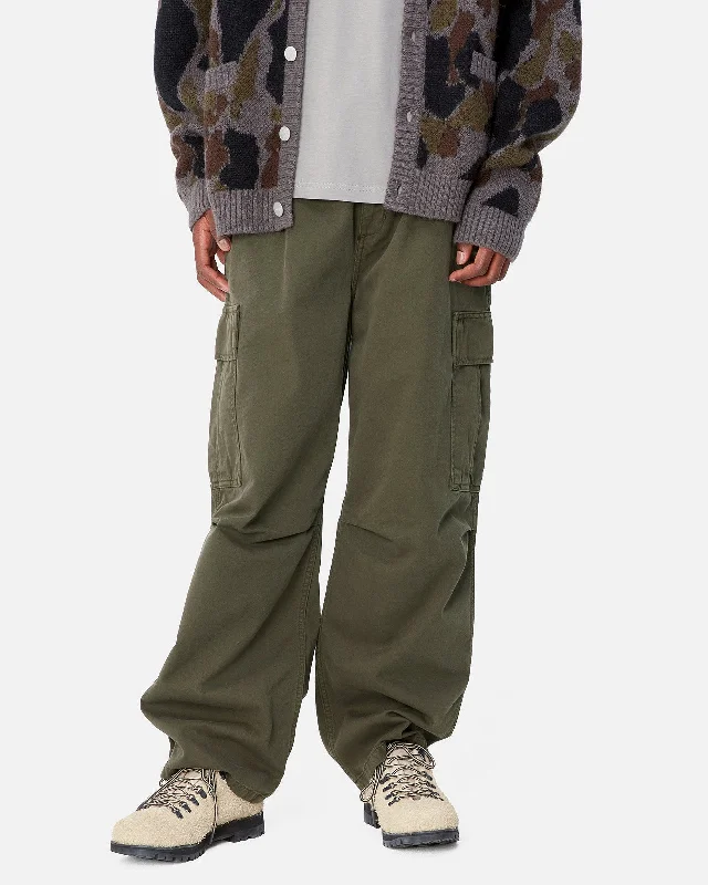 Carhartt WIP Cole Cargo Pant - Office Green Garment Dyed Stylish Men's Tropical 