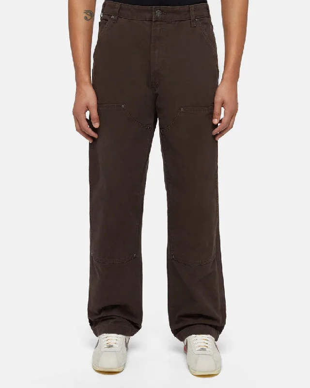 Dickies Duck Canvas Utility Trousers - Dark Brown Lumberjack