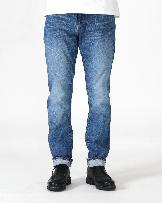 Japan Blue J301 Straight Fit 14.8oz US Cotton Selvedge Mens Jeans - Medium Indigo Unique Men's Upcycled