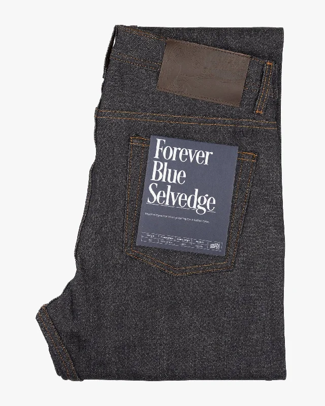 Naked & Famous Denim Weird Guy Regular Tapered Mens Jeans - Forever Blue Selvedge Sharp Men's Italian