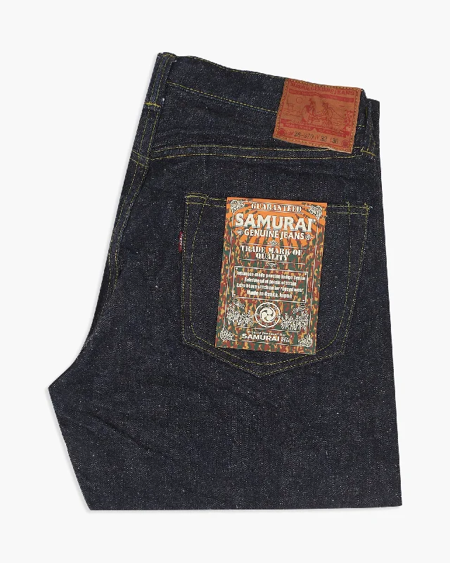 Samurai Jeans S2000HX 'Great War' Relaxed Straight 15oz Selvedge Jeans - Indigo Onewash Dapper Men's Bow